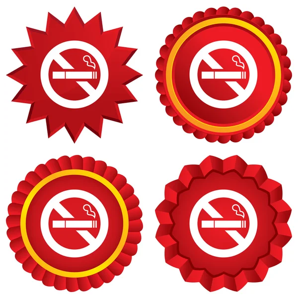 Geen rookvrije teken pictogram. sigaret symbool. — Stockfoto