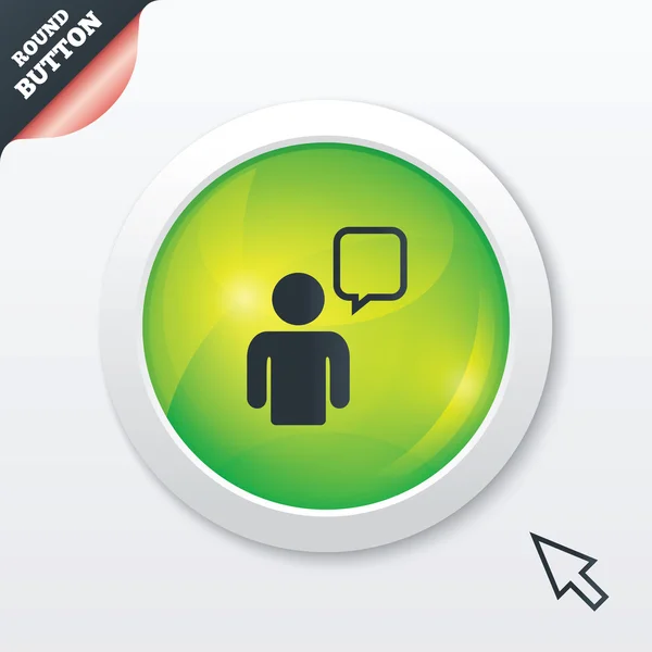 Chat teken pictogram. toespraak bubble symbool. — Stockfoto