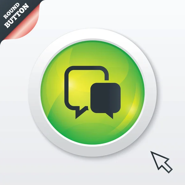 Icono de señal de chat. Símbolo de burbuja del habla . — Foto de Stock
