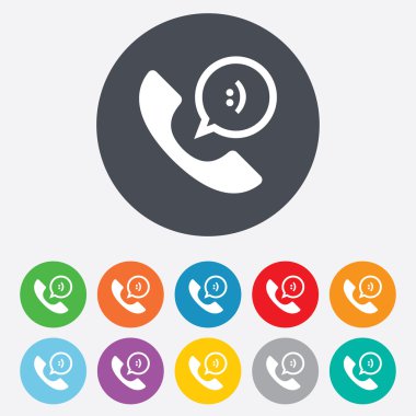 telefon işareti simgesi. simge desteği.