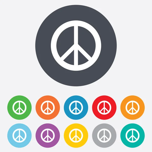 Barış işareti simgesi. umut sembolü — Stok Vektör
