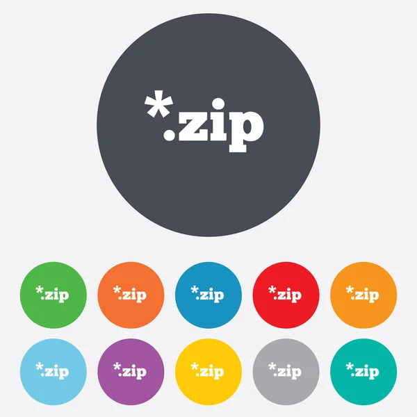 アーカイブ ファイルのアイコン。ダウンロード zip] ボタン. — ストック写真