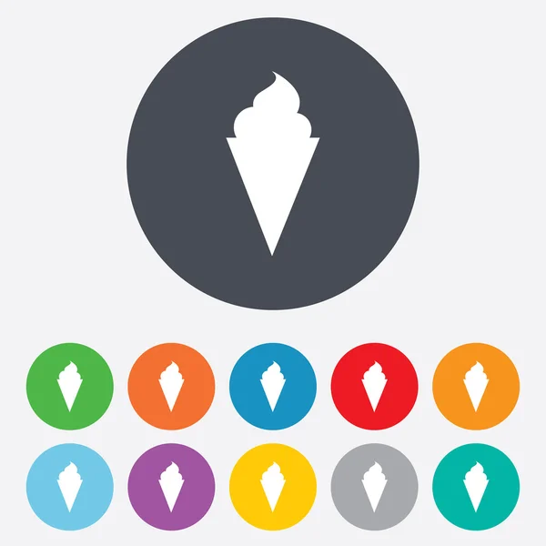 Een icoon voor ijsborden. Zoet symbool. — Stockfoto