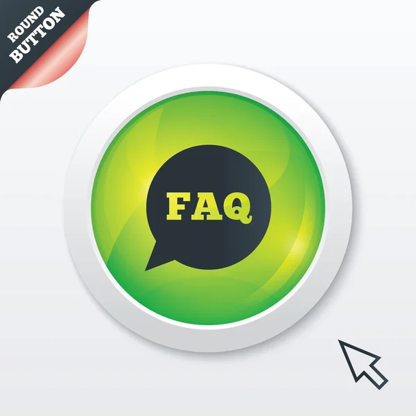 FAQ icono de signo de información. Símbolo ayuda . — Foto de Stock