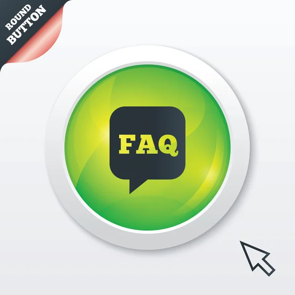 FAQ icono de signo de información. Símbolo ayuda . —  Fotos de Stock