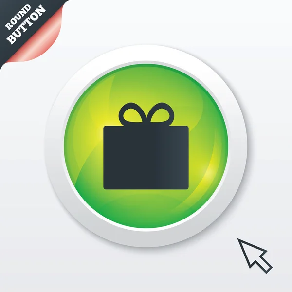 Geschenk-Box-Zeichen-Symbol. gegenwärtiges Symbol. — Stockfoto