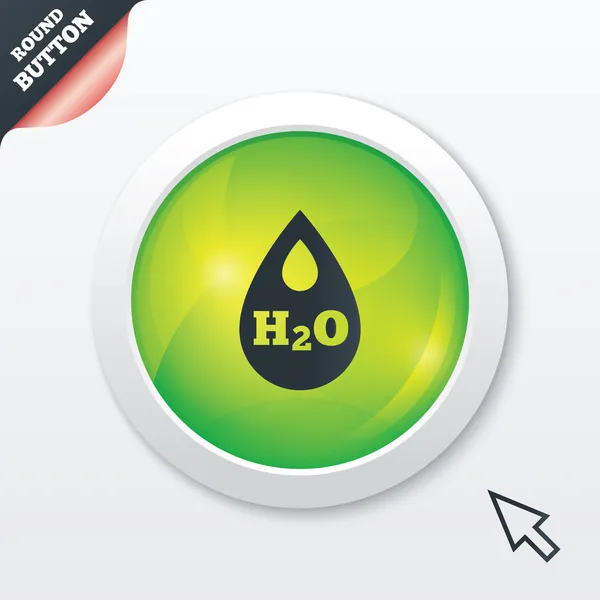H2O Water drop sign icon. Tear symbol. — Stock Photo, Image