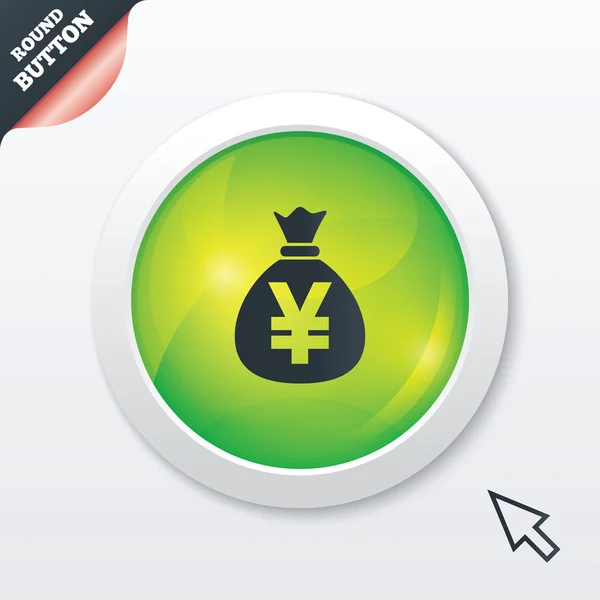 Geldbeutel-Zeichen-Symbol. Yen jpy Währung. — Stockfoto
