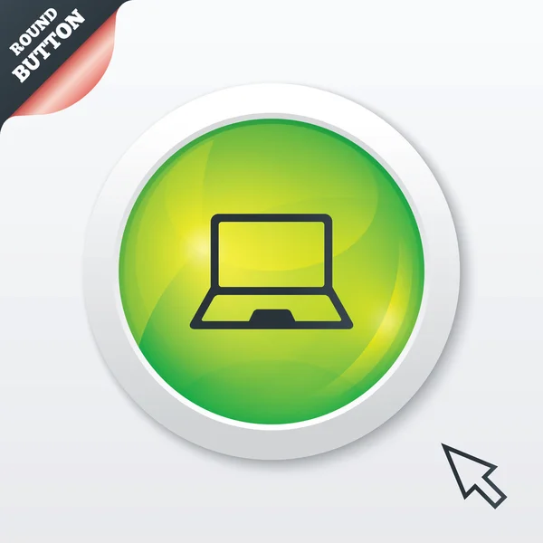 Laptop sign icon. Notebook pc symbol. — Stock Photo, Image