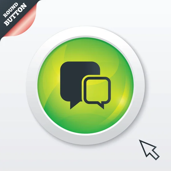 Icona segno chat. Simbolo bolle vocali . — Vettoriale Stock