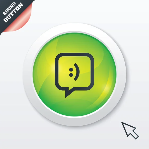 Icono de señal de chat. Símbolo de burbuja del habla . — Archivo Imágenes Vectoriales