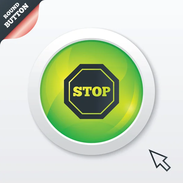 Stoppschild-Symbol. Warnsymbol. — Stockvektor