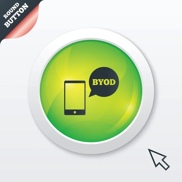 BYOD sign icon. Bring your own device symbol. — Stock Photo, Image