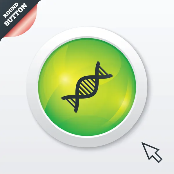 DNS-aláírás ikonra. dezoxiribonukleinsav szimbólum. — Stock Fotó