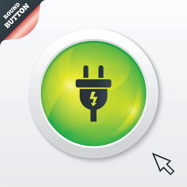 Electric plug sign icon. Power energy symbol. — Stock Photo, Image