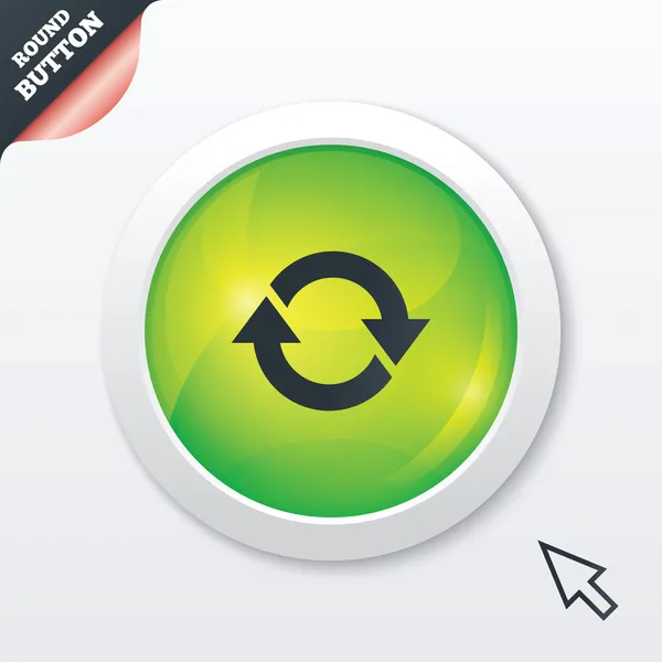 Rotation-ikonen. Upprepa symbol. uppdatera tecken. — Stockfoto