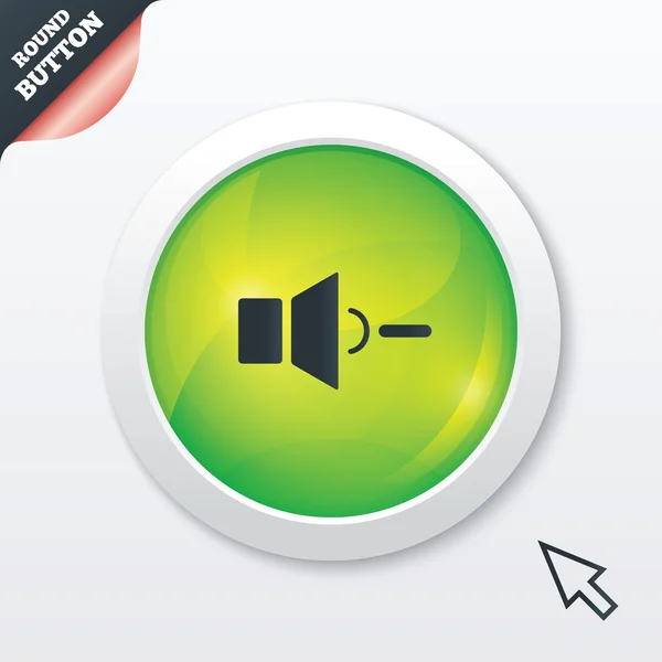 Speaker low volume sign icon. Sound symbol. — Stock Photo, Image