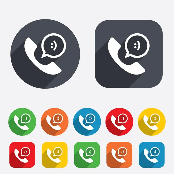 Phone sign icon. Support symbol. — Stock Vector