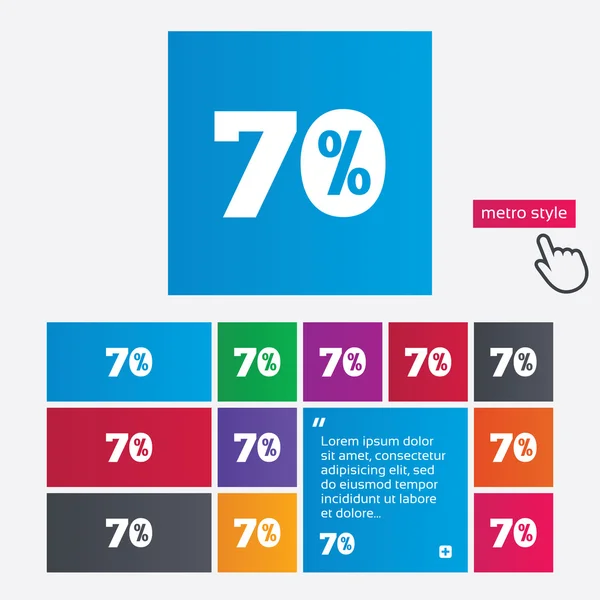 70%的折扣标志图标。出售符号. — 图库照片