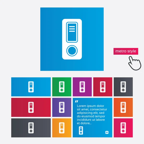 Signe de dossier de document. Symbole du classeur comptable . — Photo