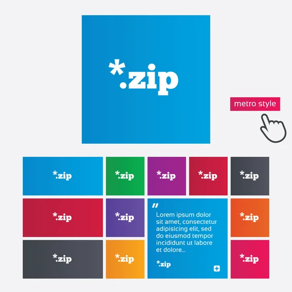 핑크 연꽃 정원에서存档文件图标。下载 zip 按钮. — 图库矢量图片