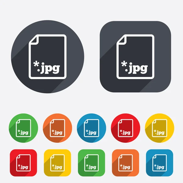 Archivo icono de signo JPG. Descargar archivo de imagen . —  Fotos de Stock