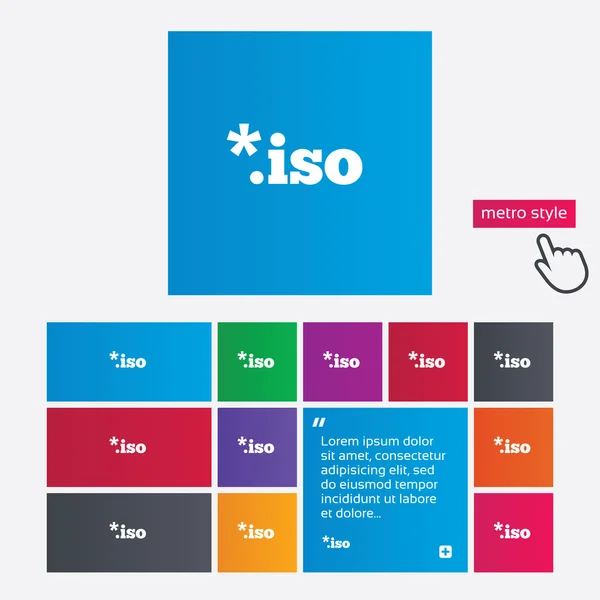 Iso-Icon. Virtuelles Laufwerk herunterladen. — Stockfoto