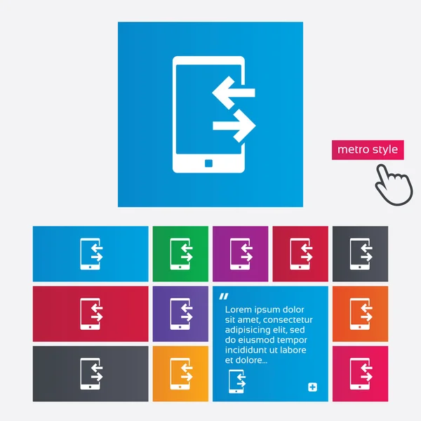 Inkomende en uitgaande gesprekken teken pictogram. — Stockfoto