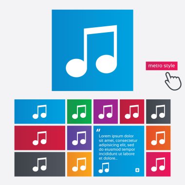 müzik Not işareti simgesi. müzik simgesi.