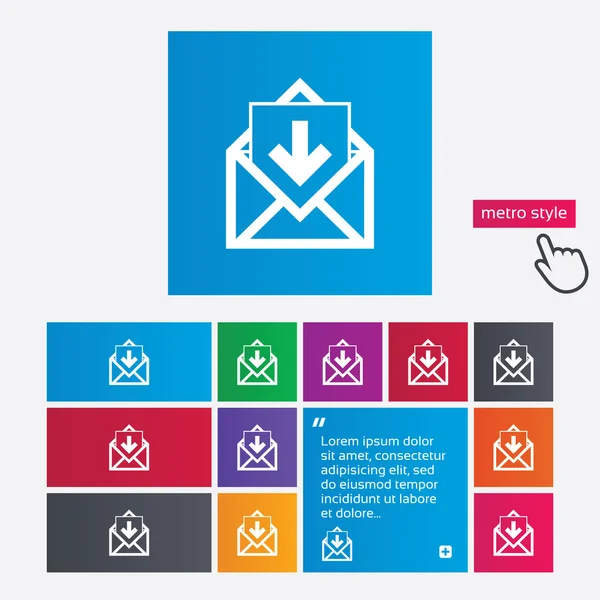 Mail icon. Envelope symbol. Inbox message sign. — Stock Photo, Image