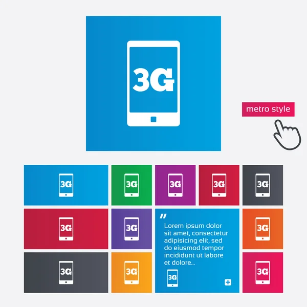 Signe 3G. Technologies des télécommunications mobiles . — Photo