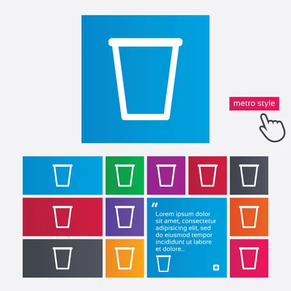 Recycle bin teken pictogram. afvalcontainer op wieltjes. — Stockfoto