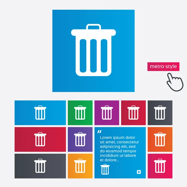 Recycle bin sign icon. Bin symbol. — Stock Photo, Image