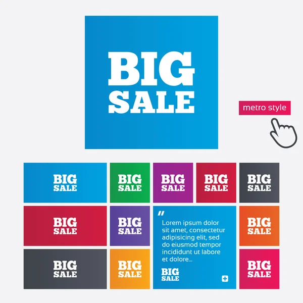 Big sale sign icon. Special offer symbol. — Stock Photo, Image