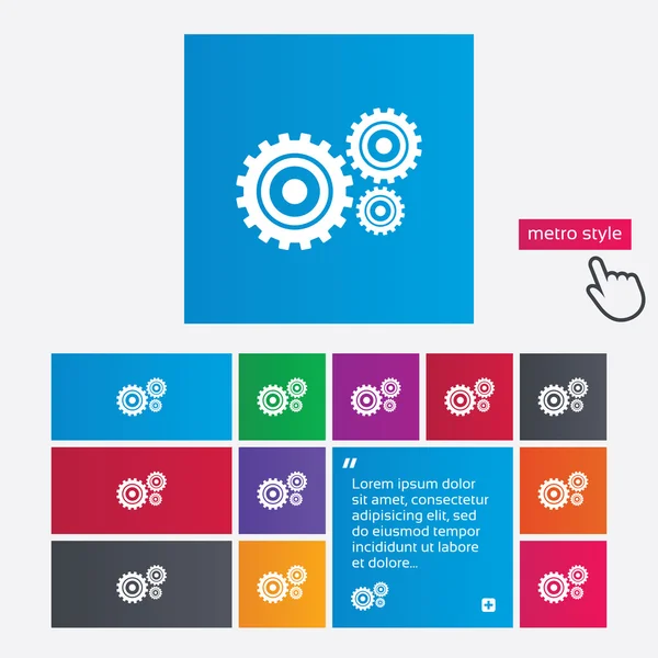 Cog settings sign icon. Cogwheel gear symbol. — Stock Photo, Image