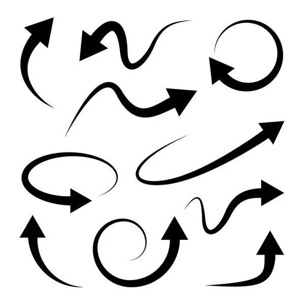 kavisli ok ayarlayın. tam döndürme. yenileme.