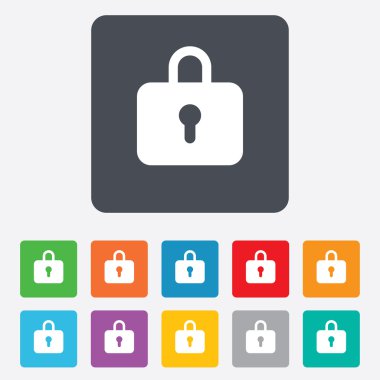 kilit işareti simgesi. soyunma sembolü.