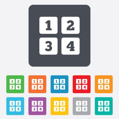 cep telefonu klavye işareti simgesi. basamak simgesi.