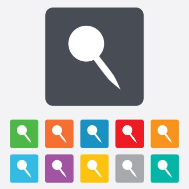 raptiye işareti simgesi. PIN düğmesi.