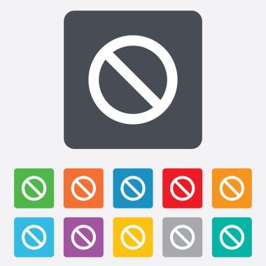 işareti simgesini dur. yasak sembol.