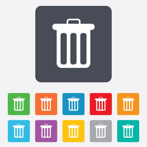 Recycle bin sign icon. Bin symbol. — Stock Vector