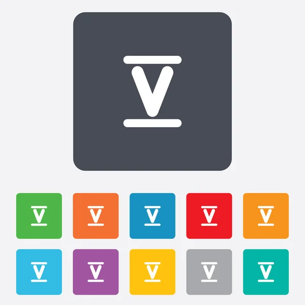 罗马数字五图标。罗马数字五标志. — 图库矢量图片