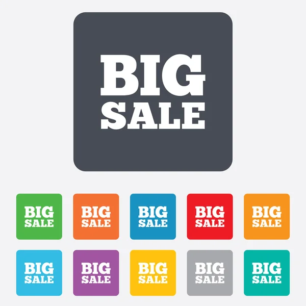 Big sale sign icon. Special offer symbol. — Stock Vector