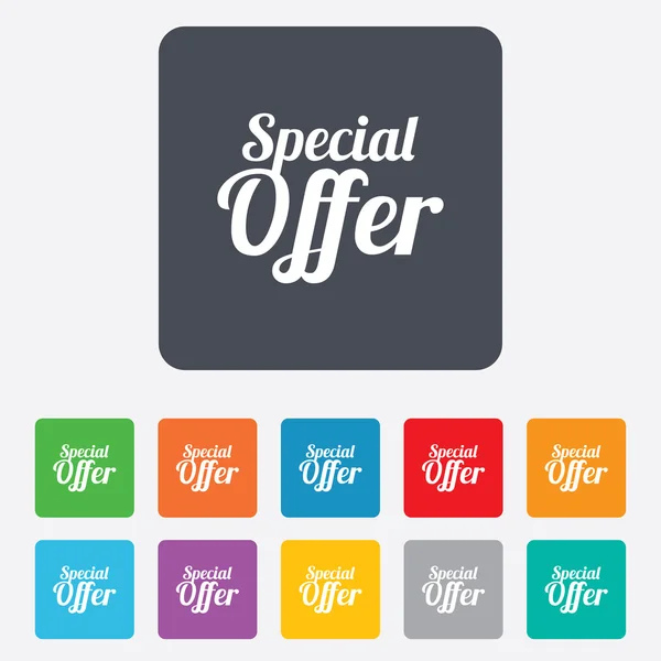 Special offer sign icon. Sale symbol. — Stock Vector