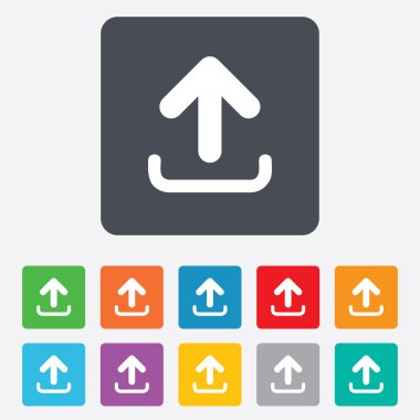 işareti simgesi yükle. Yükle düğmesi.