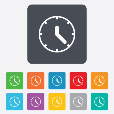 Saat işareti simgesi. mekanik Saat simgesi.