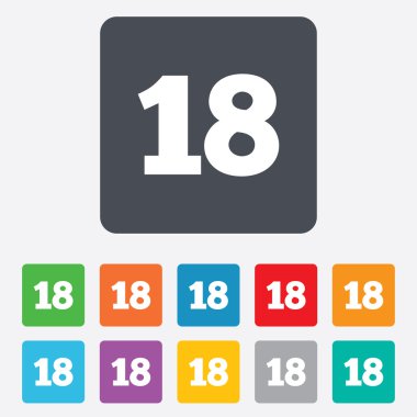 18 yaşında işareti. Yetişkin içerik.