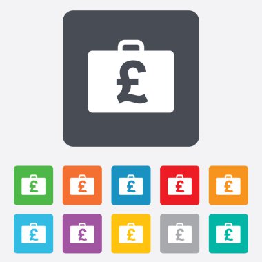 kilo gbp işareti ile durum. Evrak Çantası'nı düğmesi.