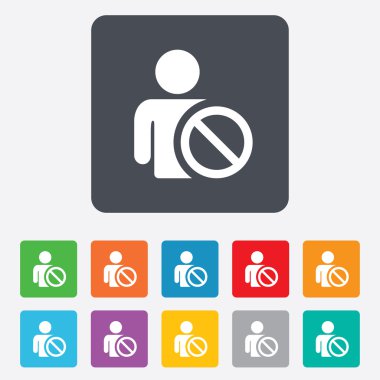 Kara işareti simgesi. Kullanıcı simgesi izin verilmiyor.