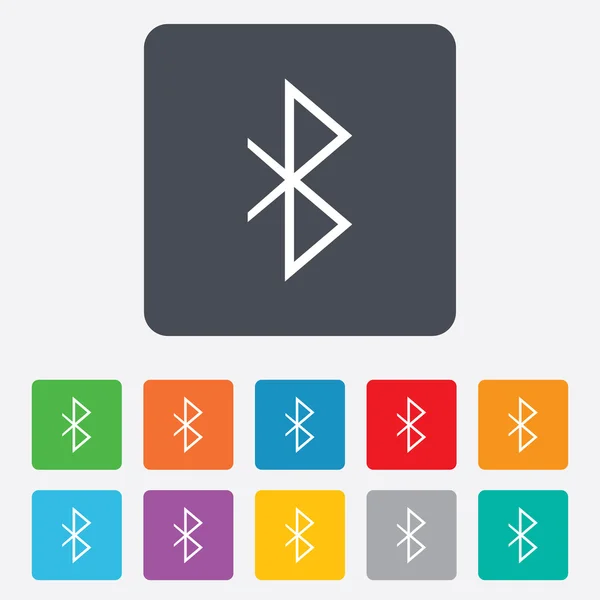 Bluetooth teken pictogram. mobiele netwerk symbool. — Stockvector